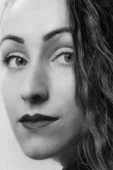Free Stock Photo of Young Woman - Portrait - Monochrome