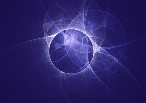 Free Stock Photo of Blue Fractal Orb Background