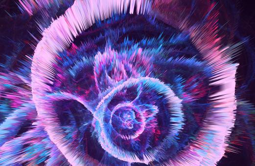 Free Stock Photo of Abstract Fractal Blast Background