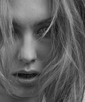 Free Stock Photo of Model Monochrome Portrait