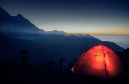 Free Stock Photo of Camping in the Mountains - Enjoying the Great Outdoors