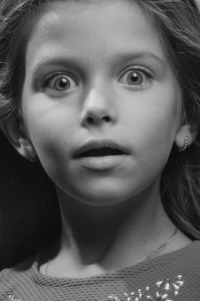 Free Stock Photo of Surprised Girl Portrait