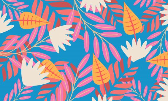 Free Stock Photo of Floral Pattern on Light Blue Background