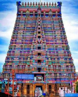 Free Stock Photo of A highest gopuram in Sreevilliputoor