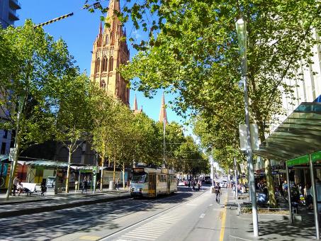 Free Stock Photo of Tram In Melbourne