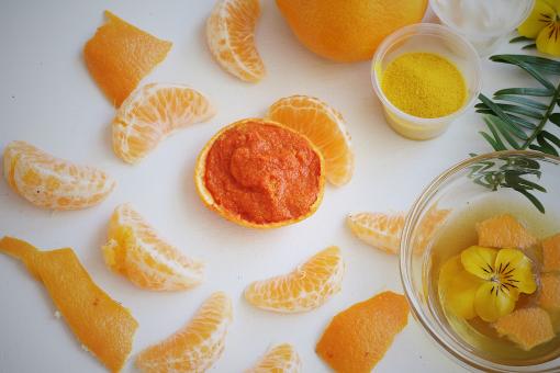 Free Stock Photo of Homemade Orange Scrub 