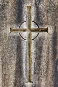 Free Stock Photo of Grave Cross Halo