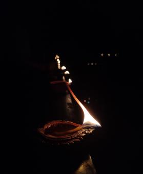 Free Stock Photo of Flame in the dark