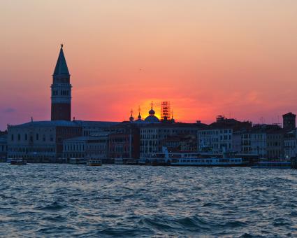 Free Stock Photo of St. Marks Square at sunset