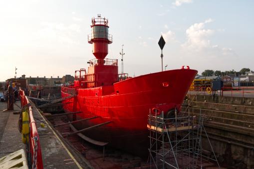 Free Stock Photo of Lightship in Dry Dock
