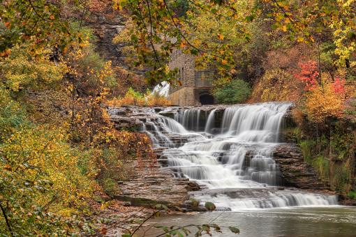 Free Stock Photo of Ithaca Horseshoe Falls
