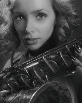 Free Stock Photo of Sax player
