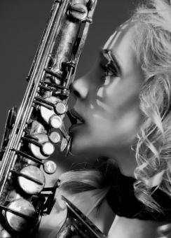 Free Stock Photo of Saxophone musician