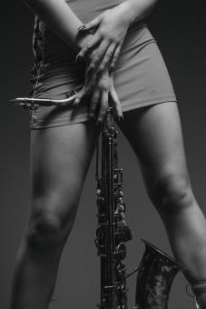 Free Stock Photo of Sax player