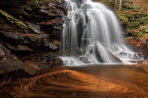 Free Stock Photo of Autumn Dutchman Swirl Falls