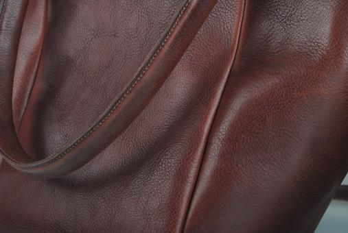 Free Stock Photo of Brown leather bag