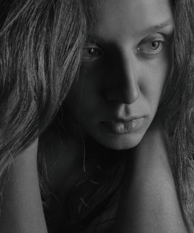 Free Stock Photo of Sad woman