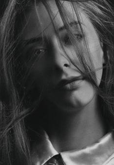 Free Stock Photo of Hair over face