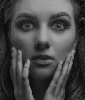 Free Stock Photo of Surprised woman