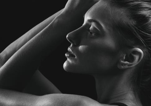 Free Stock Photo of Dramatic female portrait