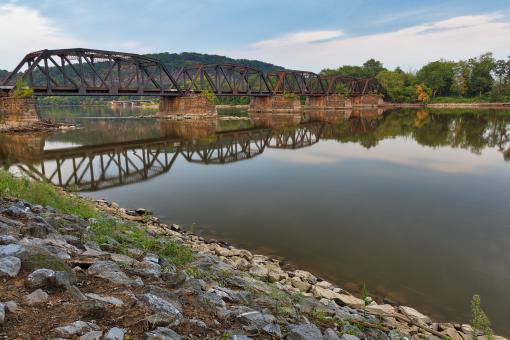 Free Stock Photo of Shikellamy Trestle Bridge