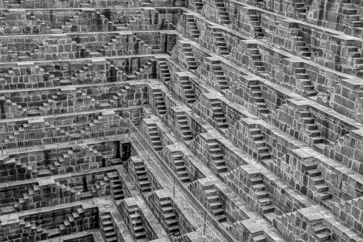 Free Stock Photo of Chand Baori stepwell