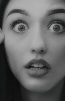 Free Stock Photo of Surprised woman