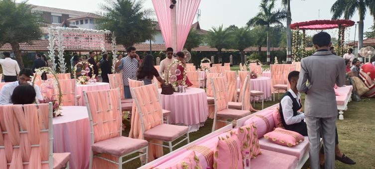 Free Stock Photo of Wedding Vanue Decoration 