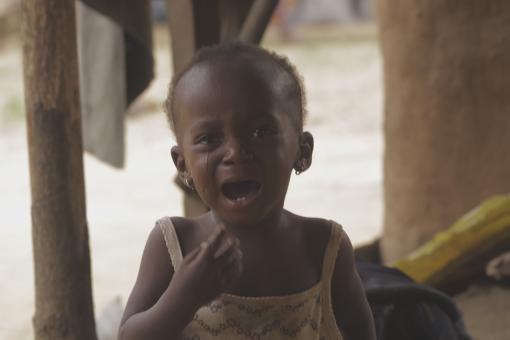 Free Stock Photo of Crying African Child