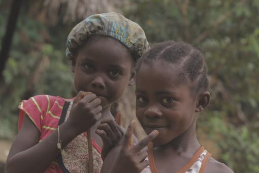 Free Stock Photo of Two little Liberian girls 