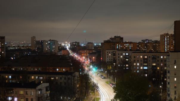 Free Stock Photo of Night street