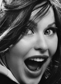 Free Stock Photo of Excited female