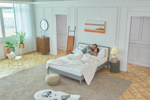 Free Stock Photo of Couple in bed