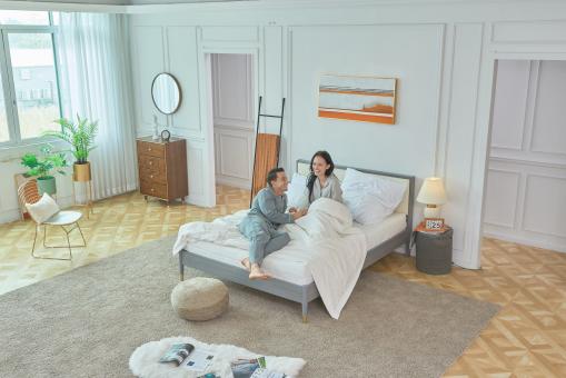 Free Stock Photo of Couple in bed