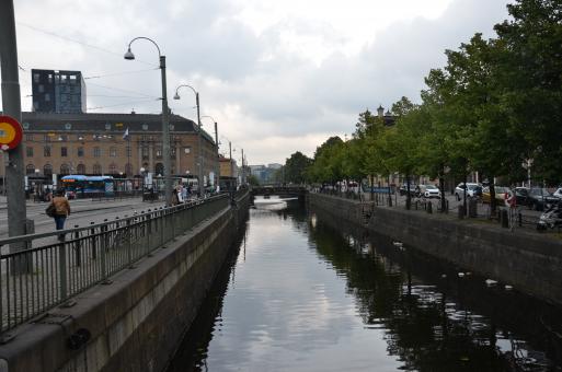 Free Stock Photo of A canal in the city of Gothenburg
