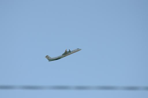 Free Stock Photo of An airplane is taking of Oslo airport