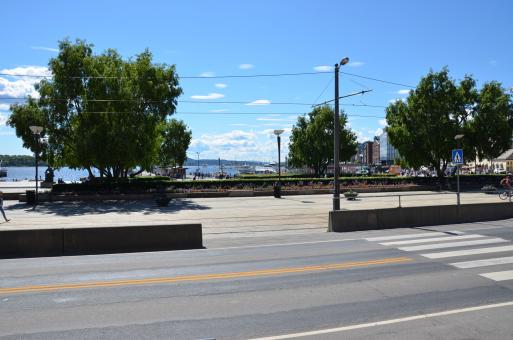 Free Stock Photo of A view to boulevard in the city of Oslo