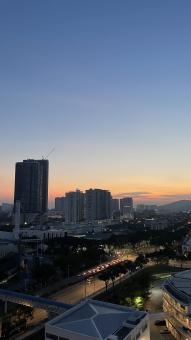 Free Stock Photo of Sunrise view from condominium