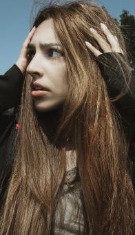 Free Stock Photo of Confused woman