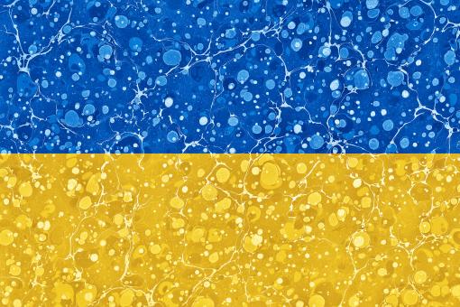 Free Stock Photo of Marbled Flag - Ukraine