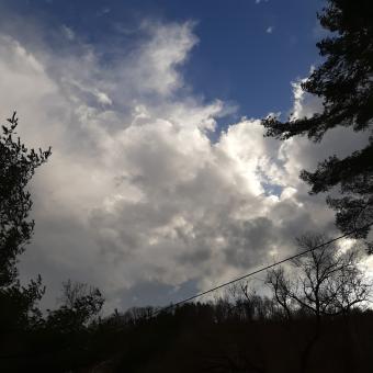 Free Stock Photo of Cloudy blue skies