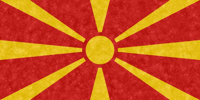 Free Stock Photo of Velvet Flag - North Macedonia
