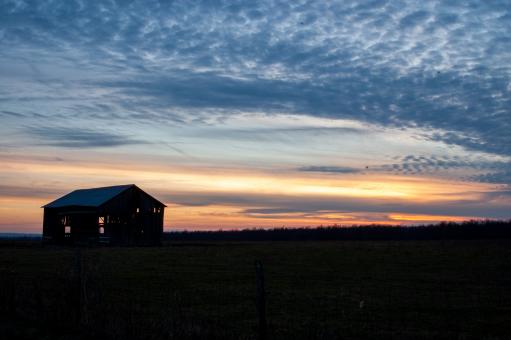 Free Stock Photo of Rural sunset