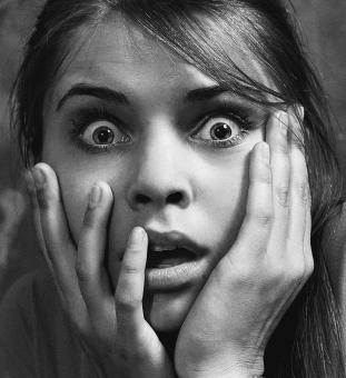 Free Stock Photo of Surprised woman