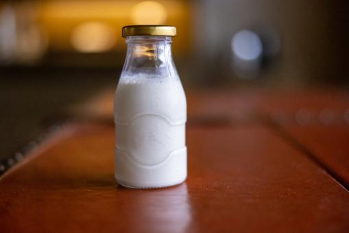 Free Stock Photo of Milk in a bottle