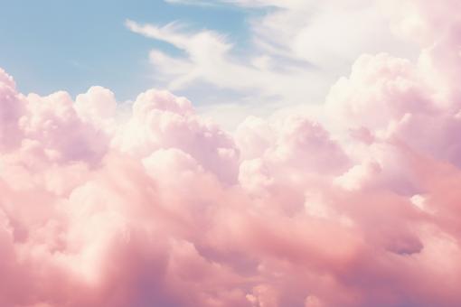 Free Stock Photo of Sky and Soft Cloud with Pastel Color Filter: Nature Abstract