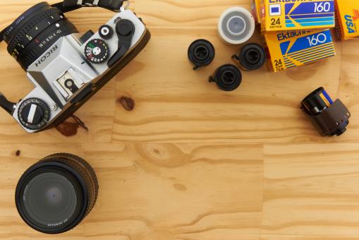 Free Stock Photo of Retro camera background