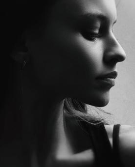 Free Stock Photo of Female profile