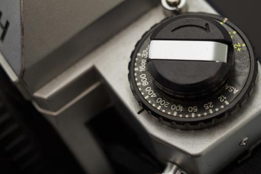 Free Stock Photo of Old film camera