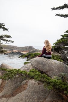 Free Stock Photo of Woman hiking